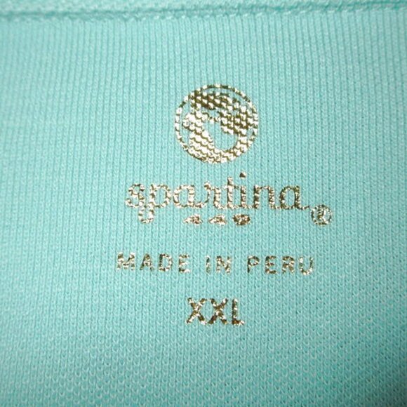 Spartina 449 Serena Dress Womens XXL Sleeveless Pique Gold Zipper A-Line Vacay - Picture 6 of 10